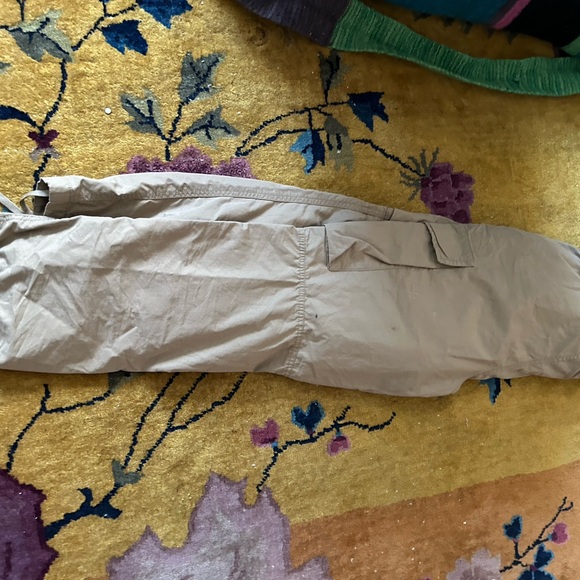 Khaki men’s parachute cargo pants size 27 - Picture 4 of 4